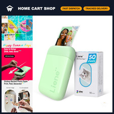 Mini Portable Instant Photo Printer 2x3” Bluetooth 5.2, 50 Zink Adhesive Paper, picture