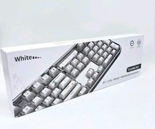 Mofii Crystal Arc 105 Key Wired/Wireless RGB Backlit Keyboard - White Edition picture