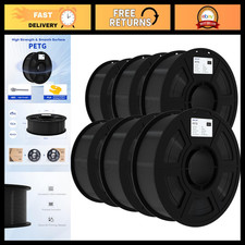 3D Printer Filament 1.75mm PETG, No Warping, 6Kg Black - High-Quality Material picture
