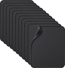 Mouse pad 11 pack base antideslizante costura reforzada negro 10.2x8.2 pulgadas picture