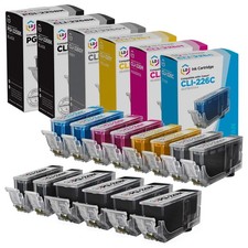 LD 14 Pack PGI225 CLI226 Black Color Ink Cartridge Set for Canon Printer picture