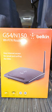Belkin G54/N150 Wi‑Fi N Router 150Mbps, 4-Port 10/100, WPS, Black picture