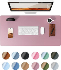 Premium Leather Desk Pad - Large Non-Slip PU Blotter, Waterproof Office Mat picture