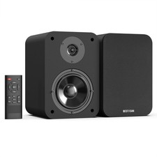 BESTISAN Powered Bookshelf Speakers Bluetooth Desktop Active Computer Monitor picture