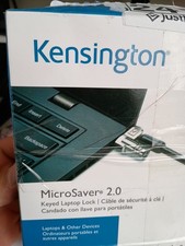 Kensington Microsaver 2.0 Carbon Steel Cable Keyed Laptop Lock K65035AM - Black picture