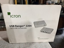 Icron USB Ranger 2204 USB 2.0 Extender 4-Port 100m Cat5e LEX REX Open Box picture
