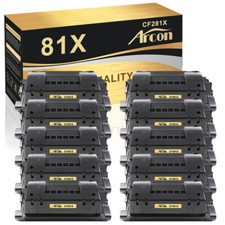 10PK CF281X 81X High Yield Toner Cartridge For HP LaserJet M606x M606dn M605dh picture