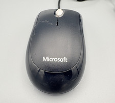 OEM Microsoft Basic Optical Black Mouse V2.0 USB Model: 1113 Works picture