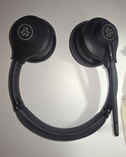 JLab Studio Pro Wireless Black On-Ear Headset Boom Mic 2.5mm Jack 6ft picture