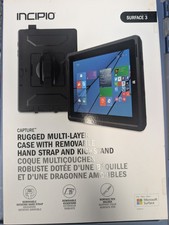 Incipio Surface 3 Capture Rugged MRSF-080-BLK Case Removable Handstrap Kickstand picture