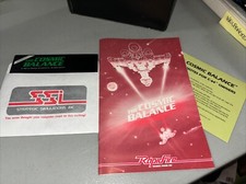 Commodore 64 The Cosmic Balance Comptuer Game Software & Manual picture