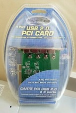 Dynex 4-Port High-Speed USB 2.0 PCI Host Adapter Desktop Card DX-UC104 NEW picture