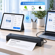 Portable Bluetooth A4 Inkless Thermal Printer Tattoo Printer w/10 Tattoo Paper picture
