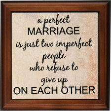 Ft_180092_1 a Perfect Marriage, Black Lettering on Picture of Marble Print Backg picture