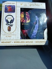 Harry Potter Headset with Microphone, Wireless Mouse, and Mouse Pad Tech Bundle picture