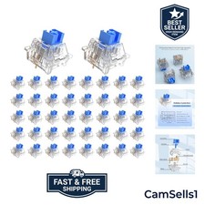 Keyboard Clickers for 3D Prints,108 Pcs Crystal Blue Keyboard Switch picture