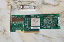 Full Height Dell Qlogic R1N53 Single Port 8GB Fibre Channel HBA w/ Tranceiver picture