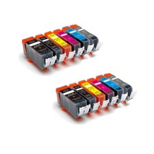 12 PK Printer Ink Set with chip for PGI-220 CLI-221 MP980 MP990 picture