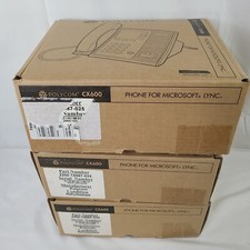 *READ* Lot (3) Polycom CX600 Skype for Business Edition (2201-15942-001) picture