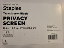 STAPLES Translucent Black 22