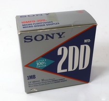 Sony MFD 2DD 3.5 Inch Floppydisk Floppy Disks - Partial Box of 8 picture