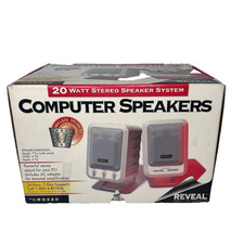 Reveal RS320 Digital Series Vintage Powered Computer Speakers NOS Rare 20W picture