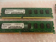 2X Dataram 4GB Modules = 8GB Total MEMORY 2Rx8 PC3-10600u-u9 ( DTM64329G ) picture