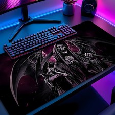 Extra-Large Halloween-Themed Mouse Pad Featuring a Dark Demon Design, Designed picture