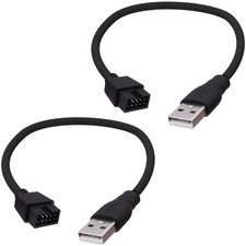 YARCHONN USB 2.0 to 9Pin Motherboard Header Adapter Cable 7.87 inches picture