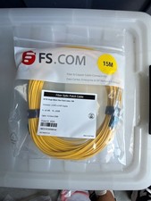 FS.COM 9/125 Single Mode Fiber Patch Cable 15M LC/UPC-LC/UPC Duplex picture