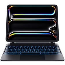 CHESONA iPad Pro 13” 2024 Keyboard Case, Floating Stand, Backlit, Black picture