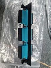 HUBBELL PREMISE WIRING FSPSCDS3B FSP Adapter Panel,SC Duplex (Lot of 2) picture