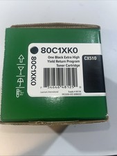 Lexmark 80C1XK0 One Black Extra Hi-Yield Return Program Toner Cartridge picture