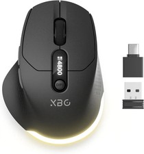 B18Pro Tri-Mode Wireless Bluetooth Mouse With LED Display For Laptop PC Office picture