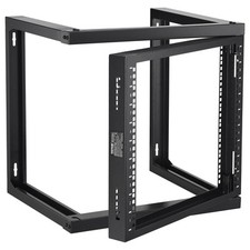 VEVOR 9U Wall Mount Rack 150 lbs/68.04 kg Open Frame Server Network Rack Black picture