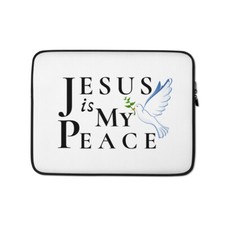 Jesus is My Peace Christian Laptop Sleeve picture
