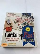 CARDSHOP PLUS DELUXE (PC, 1994) Greeting Cards Mindscape Brand New In Box NIB S picture