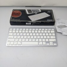 Buxton Bluetooth Wireless Keyboard Ultra Slim White Silver SM-36749 Universal picture