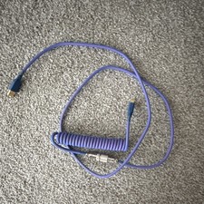 Glorious Coiled USB-C Artisan Braided Keyboard Cable Electric Blue picture