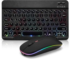 Bluetooth Keyboard and Mouse Combo for iPad - Rechargeable Wireless Keyboard. picture
