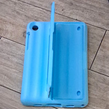 Blue Rugged Tablet Case Cover, Silicone/Gel/Rubber w/ Integrated Stand picture