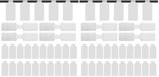 60 Pieces Self-Adhesive Cable Labels, Paste Wire Labels, Nylon Writable Cord picture