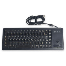 Cherry G84-4400 ML 4400USB Ultraslim Trackball Keyboard USB Black picture