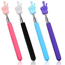 4Pcs Telescopic Teachers Pointer, Mini Extendable Hand Pointer Finger... picture