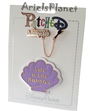 Disney Parks Patched The Little Mermaid Dinglehopper Shell Pin & Patch Set picture