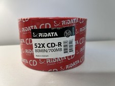 RiDATA 50 Pack 52X CD-R 80min 700MB New Old Stock picture