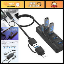 7-Port USB-A & USB-C Hub, High-Speed Data Transfer, Multi-Device Connectivity picture