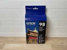 Epson 98 Ink Cartridges 6 Pack Genuine High Capacity Sealed Exp 2018  picture