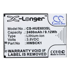 Battery Li-ion / 3.8V / 2400mAh Type HWBCK1 for Huawei 601HW, Huawei 603HW picture