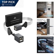 Ethernet Window Pass Through Cable RJ45 Coupler Cat 6a 10Gbps Indoor Outdoor picture